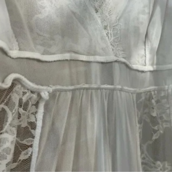 🪷 Elegant White Lace Nightgown - Picture 4 of 5
